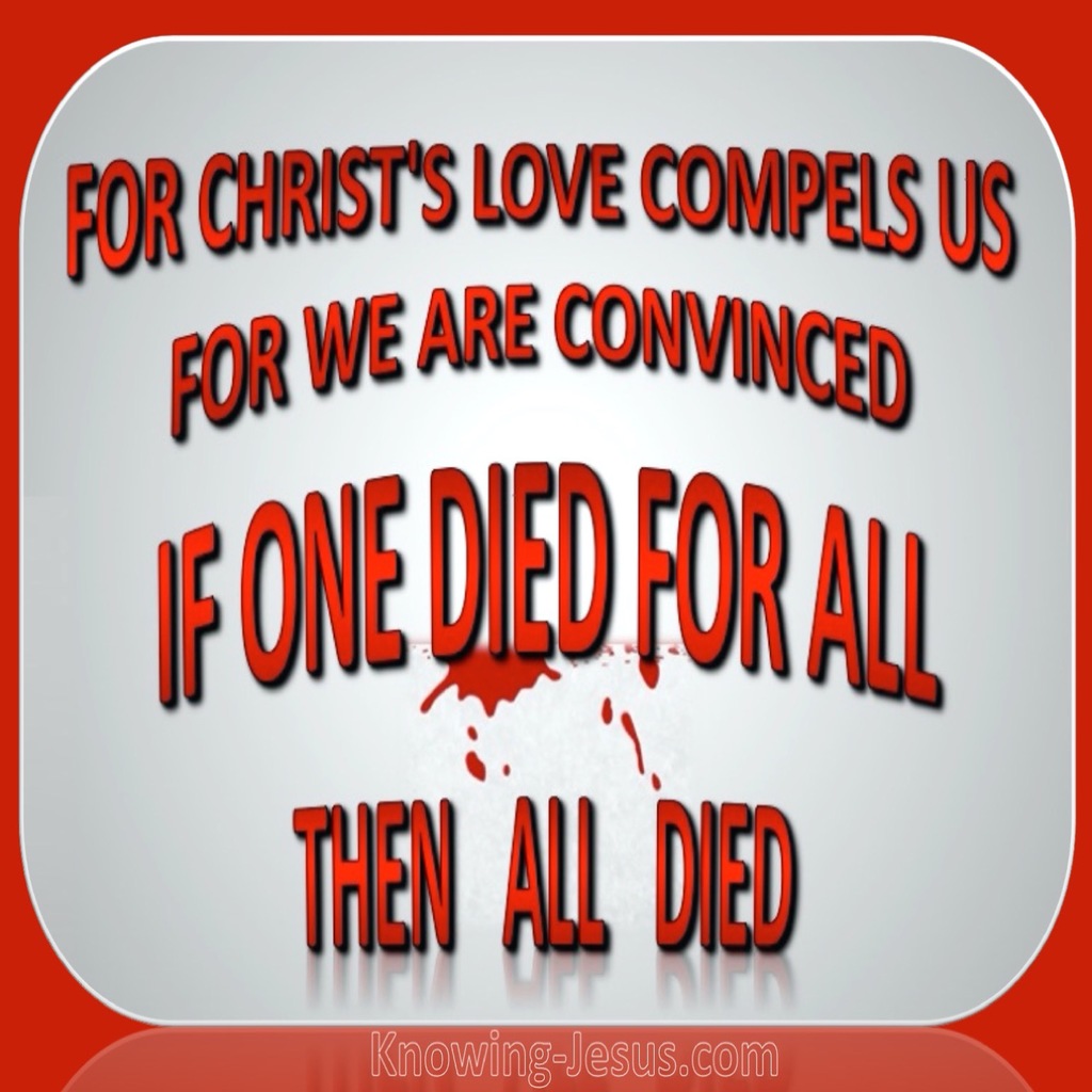 2 Corinthians 5:14 Love of Christ Compels Us (red)